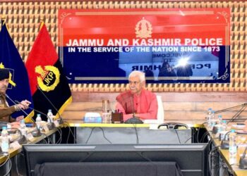 LG Sinha Reviews Law & Order Situation at High-Level Meeting at PCR Kashmir