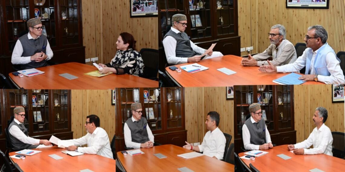 Legislators, deputations call on CM Omar, highlight constituency issues