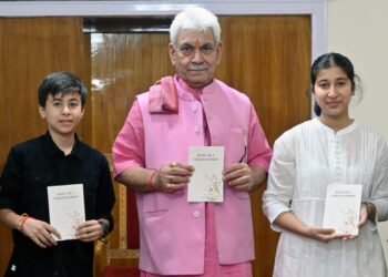Lt Governor releases book ‘Song of a Veiled Women’ by Ms Sumedha Manhas