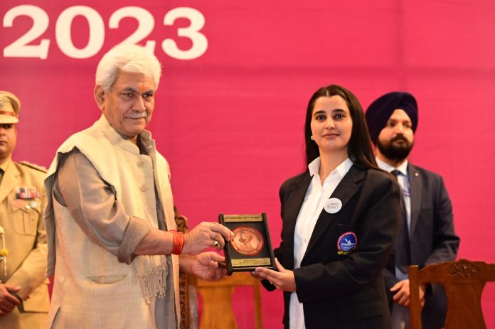 LG Manoj Sinha Honours Women Achievers Of Kashmir Division