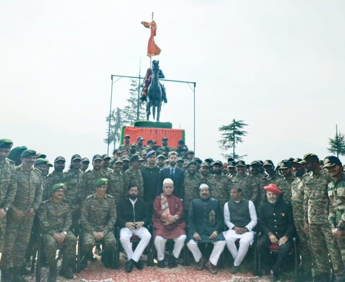 J&K: LG Sinha, M’rashtra CM Shinde Unveil Statue Of Chhatrapati Shivaji Maharaj At Kupwara