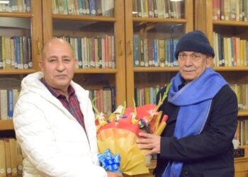 GM Shaheen, President, J&K Janta Dal United (JDU) calls on LG