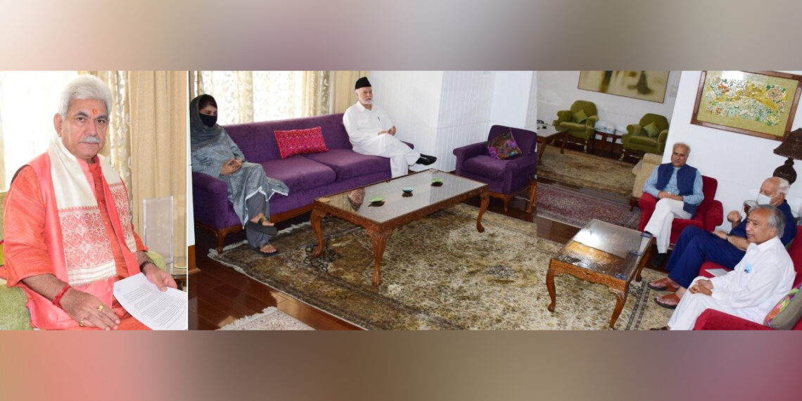 PAGD urges Kashmiri pandit employees not to leave valley; Delegations meet LG, BJP raises security issue