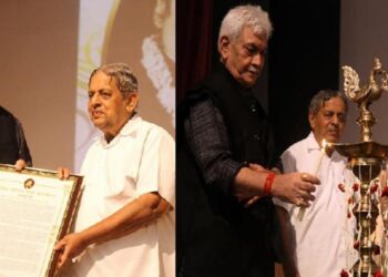 LG Presents Pandit Haridutt Sharma Award to Dr. H.R. Nagendra, Prof. Ashok Chakradhar