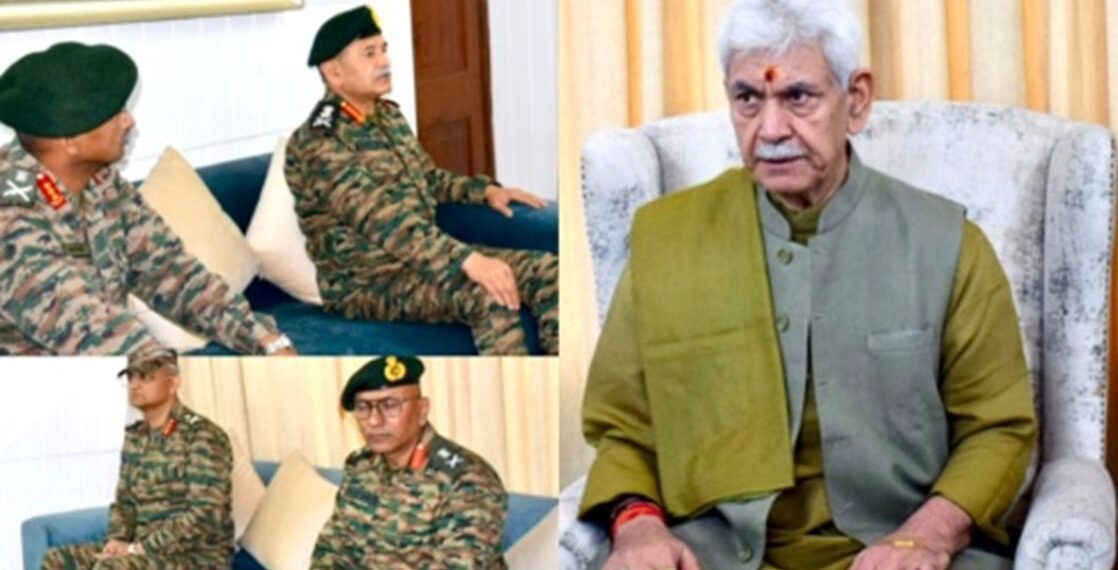 LG Reviews J&K Security With Army Chief, Army Commander, Northern Command