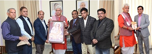 PRI Representatives from Udhampur, deputations call on LG in Jammu Raj Bhawan