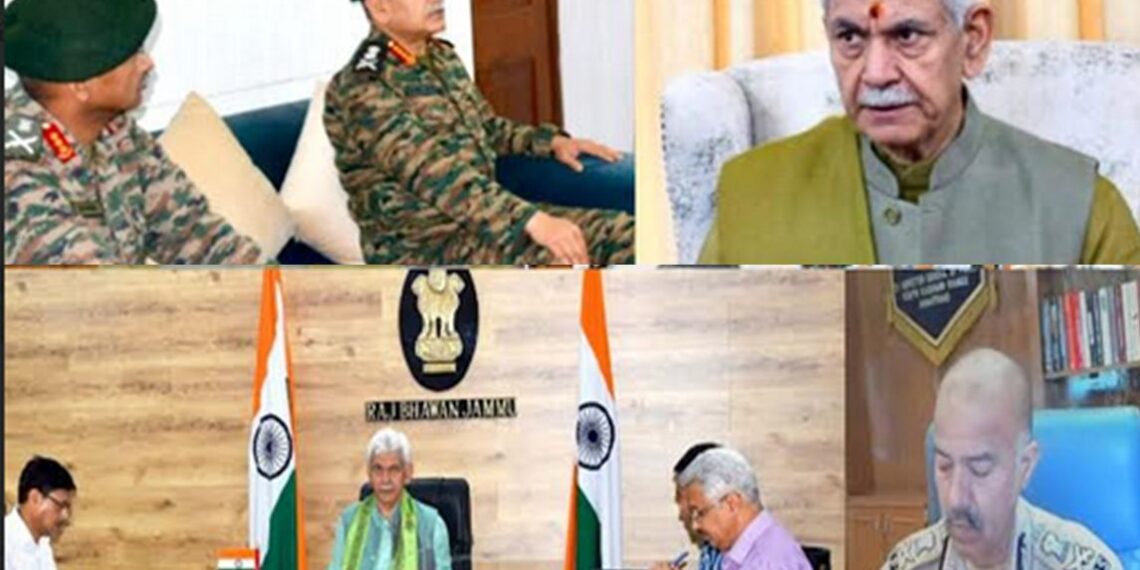 LG Sinha, Army Chief Renew Strategies For Fight Against Terror In Kashmir
