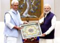 LG Sinha Calls on PM Modi in New Delhi