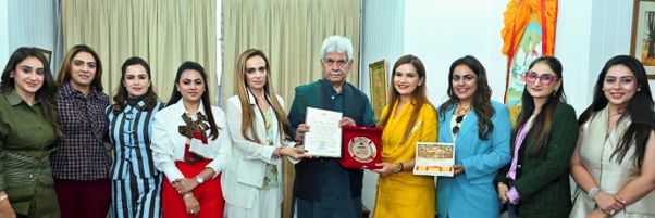 LG Sinha Meets Women Entrepreneurs, Bhaderwah Delegation