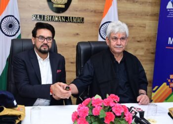 LG, Union Sports Minister launch 3rd Khelo India National Winter Games Anthem, Mascot and Jersey