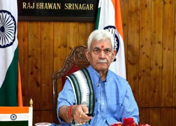 LG Sinha virtually inaugurates Bailey Bridge on Ramban-Gool Road-Pic/Kashmir Horizon