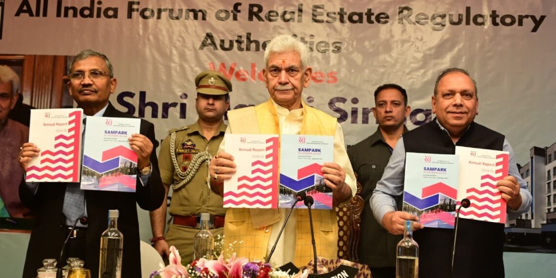LG  Sinha presides over AIFORERA Governing Council Meeting in Srinagar- Pic/Kashmir Horizon