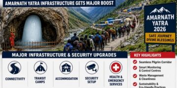 Divine Journey, Modern Paths: LG Sinha’s Infra Push Redefining Amarnath Yatra