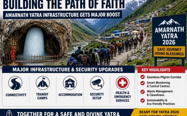 Divine Journey, Modern Paths: LG Sinha’s Infra Push Redefining Amarnath Yatra