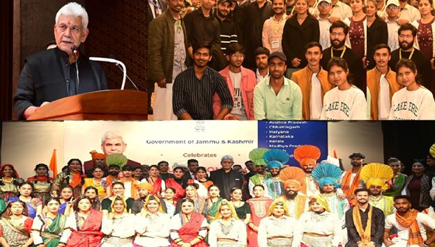 LG addresses Foundation Day commemorative event of 8 States, 5 UTs at Raj Bhawan