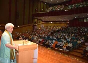 LG attends Foundation Day celebration of SMVD Shrine Board, SMVD Gurukul’s Annual Day at Katra