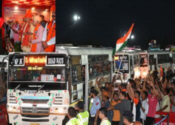 LG flags-off first batch of pilgrims to the holy abode of Baba Barfani