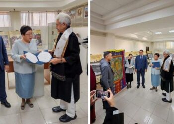 LG hands over exhibitions from Int’l Buddhist Confederation, the National Museum to the Kalmyk Museum in Elista