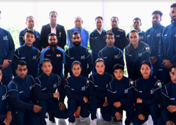 LG interacts with Indian Wushu team bound for Asian games being held in China