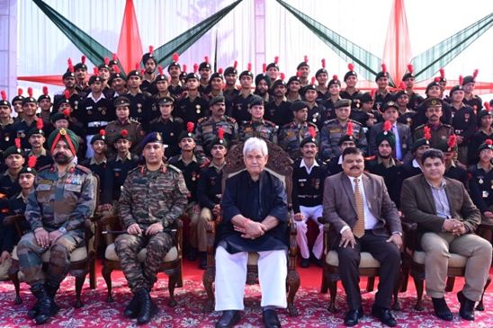 LG interacts with NCC cadets at Raj Bhawan