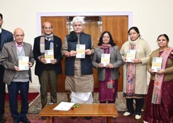 LG releases Dr Chanchal Bhasin’s Dogri poetry collection “Udan Khatola”