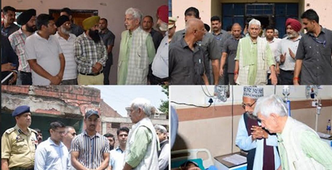 LG’s Solidarity, Salutes For Sacrifices Brings Solace To Shelling Victims In Border Distts