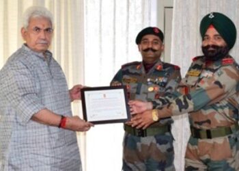 5th Battalion of J&K Light Infantry conferred with LG’s Unit Citation   