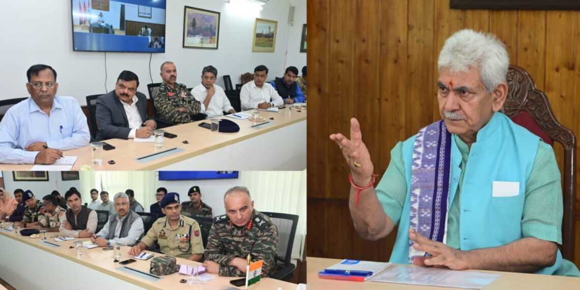 LG Sinha Reviews Arrangements For ‘Tiranga Yatra’ In Srinagar