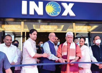LG inaugurates INOX Multiplex Theatre in Srinagar, Congratulates people, Vijay Dhar& INOX Group