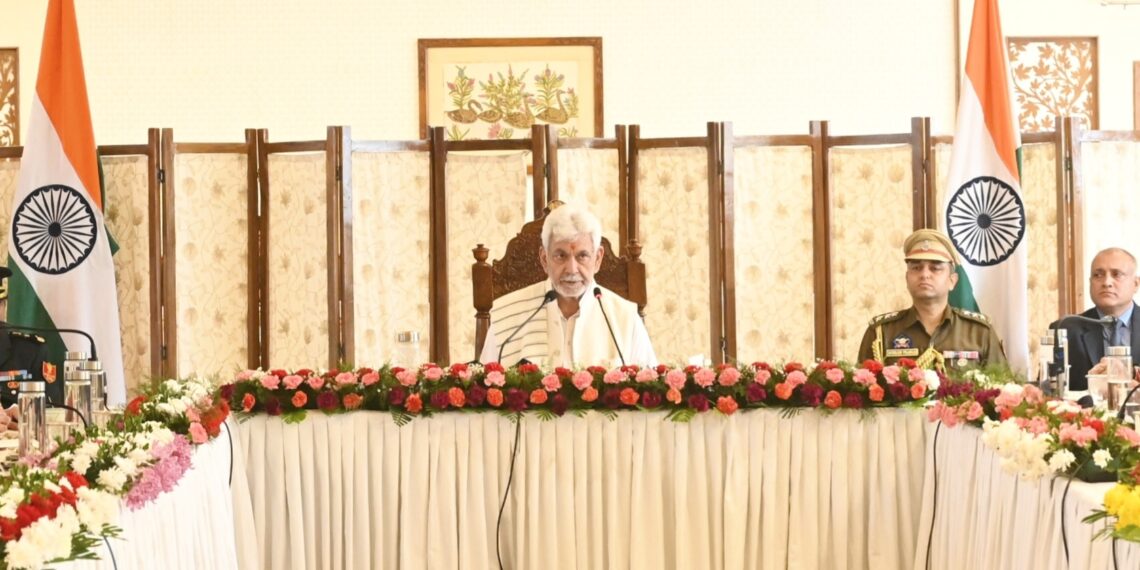 Lieutenant Governor Chairs High-Level Review Meeting of Security & Administrative Apparatus of Kashmir Division