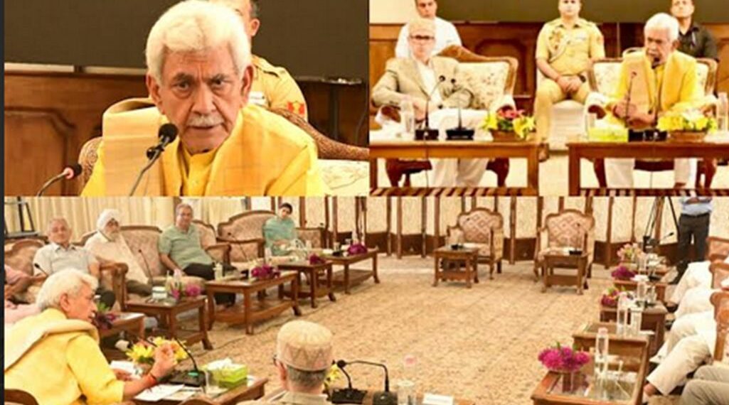 Spirits Run High As LG Reviews Security For Hassle Free Amarnath Yatra