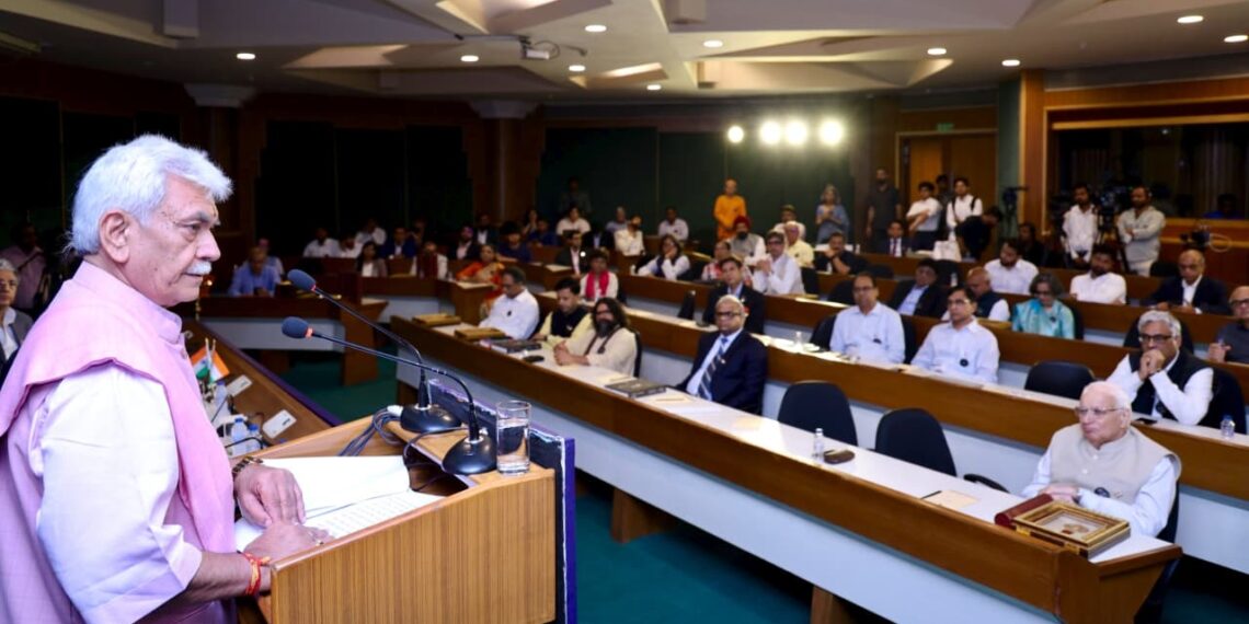 Lieutenant Governor addressed World Wisdom Forum & shared his Vision for Viksit Bharat