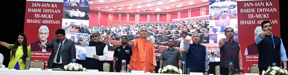 Lieutenant Governor attended the launch of ‘TB Mukt Bharat Abhiyan-100 Days campaign’ at Jammu