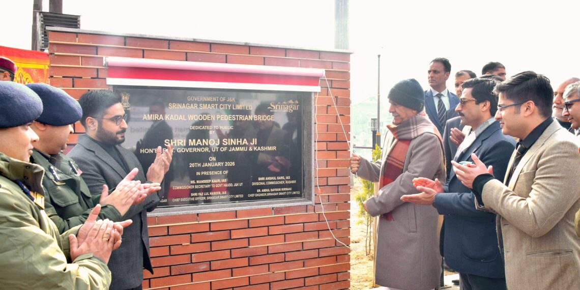 Lieutenant Governor inaugurates redeveloped Amira Kadal bridge in Srinagar