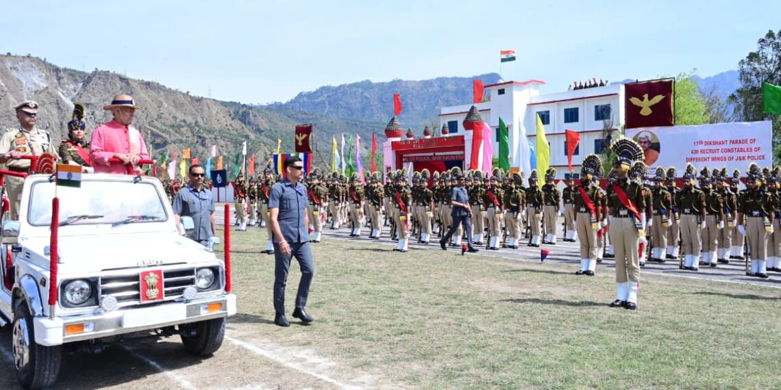 Lieutenant Governor attends the Passing Out Parade of J&K Police Constables at STC Talwara