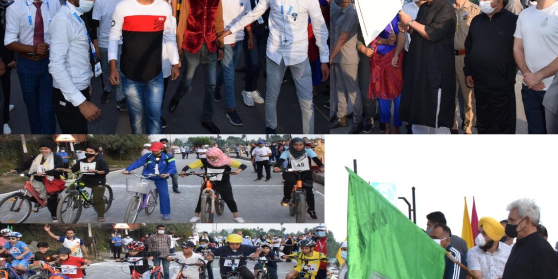 LG flags off ‘Pedal for Dal’ Cyclothon as a run-up to I-Day Celebrations in Srinagar