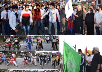 LG flags off ‘Pedal for Dal’ Cyclothon as a run-up to I-Day Celebrations in Srinagar