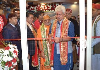 LG pays obeisance at SMVD Shrine, Inaugurates Tripti Bhojanalaya and Prasad Kendra