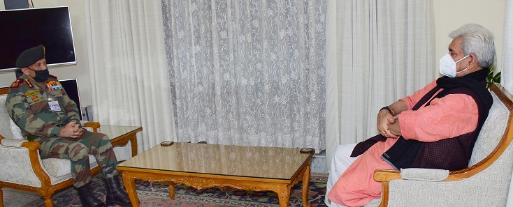 CDS Gen Bipin Rawat calls on LG, JK’s internal & external security discussed