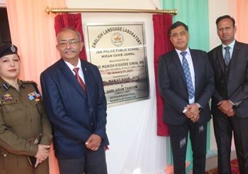 M. K. Sinha, IPS, (ADGP Hqrs.) inaugurates English Language Lab in J&K Police Public School, Jammu