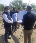 MD JKPCC inspects ongoing works in Pulwama& Shopian Districts