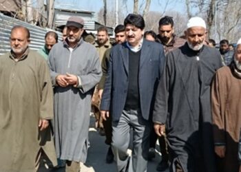 MLA Hilal Akbar Lone extensively tours Sumbal Subdivision