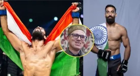CM congratulates J&K’s MMA star Owais Yaqoob on historic BRAVE CF 107 victory