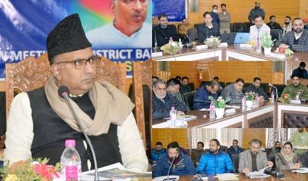MP, Er Ghulam Ali Khatana reviews developmental activities in B’pora Distt