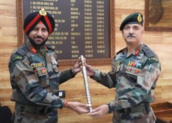 Maj Gen Sanjiv Singh Slaria takes over as GOC Counter Insurgency Force Kilo