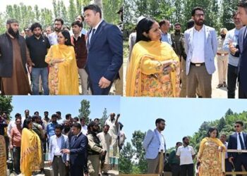 Mandeep Kour visits Kulgam; Inaugurates, inspects RDD projects