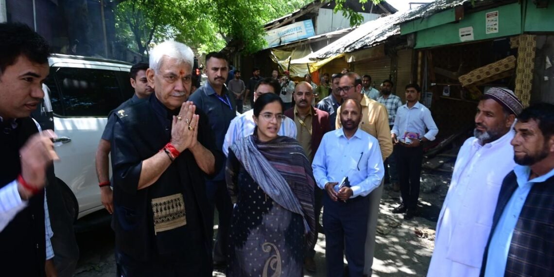 Working on a Comprehensive Plan to Seek Centre’s Help to Rehabilitate Residents Affected by Pakistan’s Shelling: LG Sinha