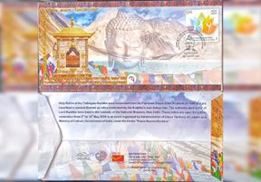 Special Postal Cover Released to Mark Buddha Relics Exposition in Leh
