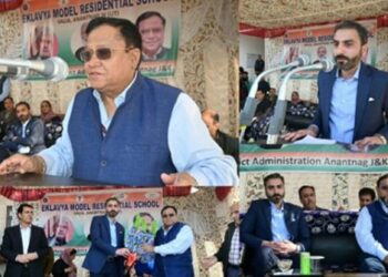 Member, Niti Aayog Dr VK Saraswat visits EMRS Salia