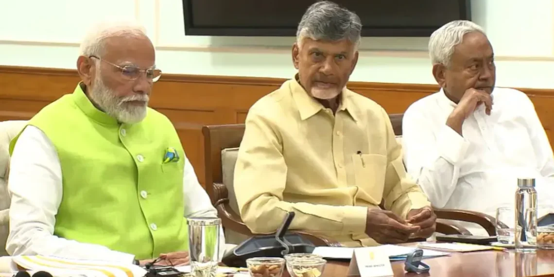 Modi Unanimously Re-Elected For Record Third Term As PM At NDA Meet In Delhi